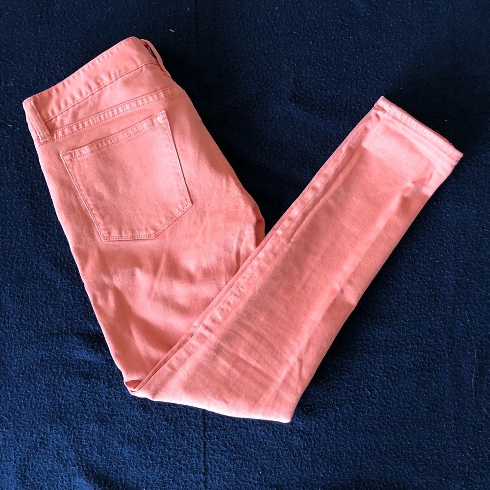 Jcrew Orange Toothpick Jeans